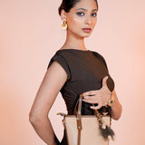 Brown Side Slit Dress