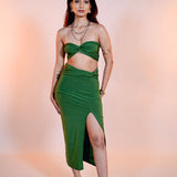 Olive Knot Skirt Set