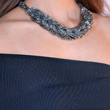 Black Ruffle Mesh Dress