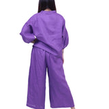 Pure Linen Purple Chic Co-ord Set