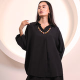 Black Collar Co-ord Set
