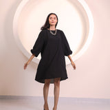 Black Sleeve Tunic Top