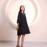 Black Sleeve Tunic Top