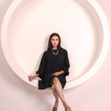 Black Sleeve Tunic Top