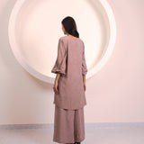 Light Brown Sleeve Tunic Co-ord Set