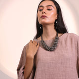 Light Brown Sleeve Tunic Co-ord Set
