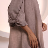 Light Brown Sleeve Tunic Co-ord Set