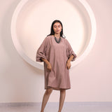 Light Brown Sleeve Tunic Top