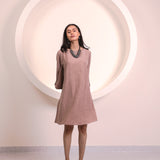 Light Brown Sleeve Tunic Top