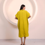 Mustard Button Tunic Top