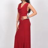 Scarlet Elegance Gown Dress