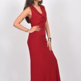 Scarlet Elegance Gown Dress