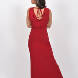 Scarlet Elegance Gown Dress
