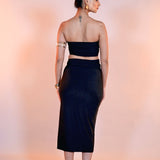 Black Knot Skirt Set