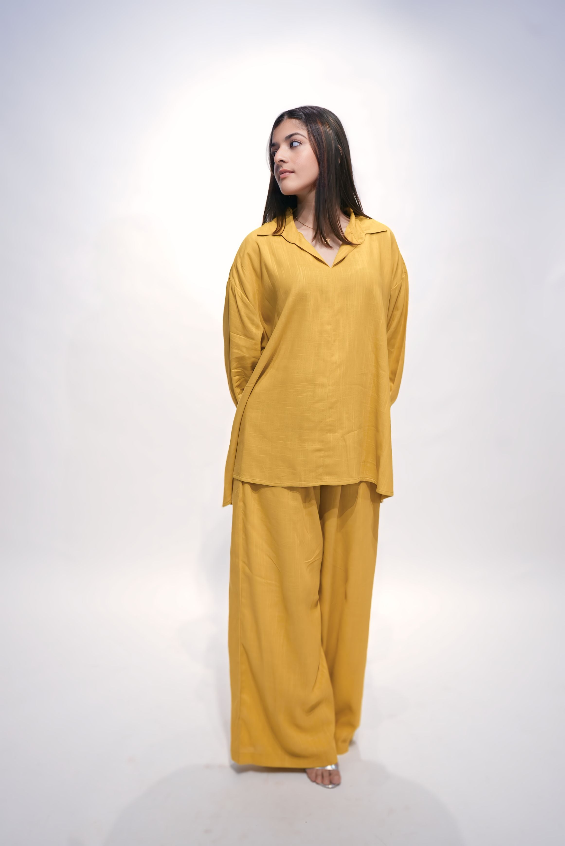 Mustard Charm Buttoned Co-Ord