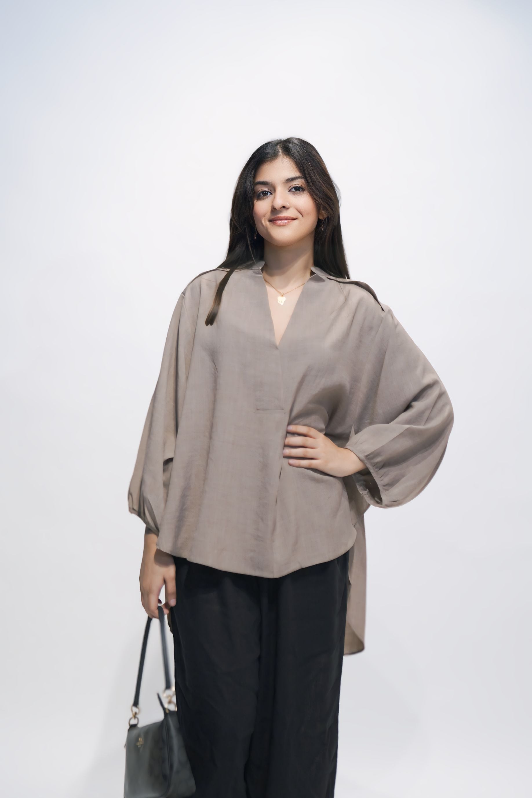 Light Brown Cotton Top