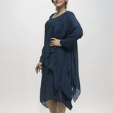 Deep Sea Aura Shrug Dress