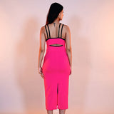 Pink Ribbed Edge Dress