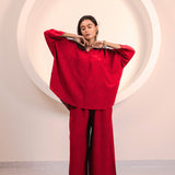 Ruby Collar Flow Co-ord set