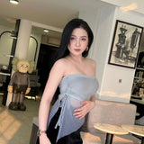 Grey Mesh Top
