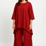 Red Haze Cotton Linen Set