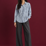 Powder Blue Shimmer Streak Shirt