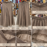 Taupe Mirror Embroidered Silk Tissue Three-Piece Sharara Set