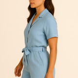 Coastal Bloom Cotton Linen Set