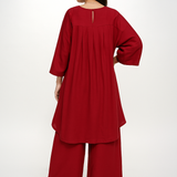 Red Haze Cotton Linen Set