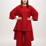 Red Haze Cotton Linen Set