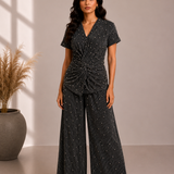 Charcoal Pearl Twist Co-ord Set