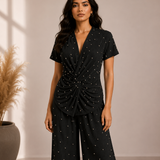 Midnight Pearl Twist Co-ord Set