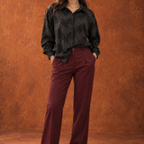 Black Embellished Dot Shirt