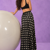 Classic Polka Maxi Skirt