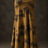Midnight Mustard Tie-Dye Maxi Skirt