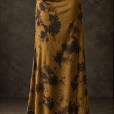 Midnight Mustard Tie-Dye Maxi Skirt