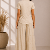 Champagne Ivory Twist Knot Co-ord Set