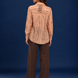 Peach Shimmer Streak Shirt