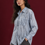 Powder Blue Shimmer Streak Shirt