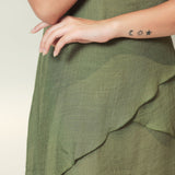 Olive Luxe Ensemble with Shrug