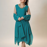 Forest Luxe Dress with Shrug