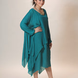 Forest Luxe Dress with Shrug