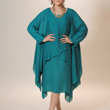 Forest Luxe Dress with Shrug