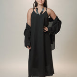 Noir Elegance Ensemble with Shirt