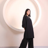 Black Sleeve Tunic Co-ord Set