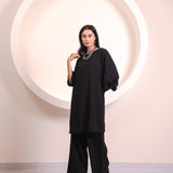 Black Sleeve Tunic Co-ord Set