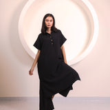 Black Button Tunic Co-ord