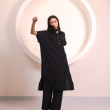Black Button Tunic Co-ord