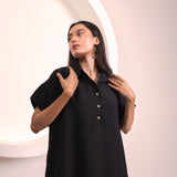 Black Button Tunic Co-ord
