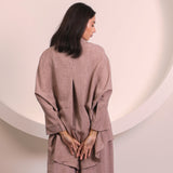 Beige Short Flow Collar Top (INCLUDES TOP ONLY)
